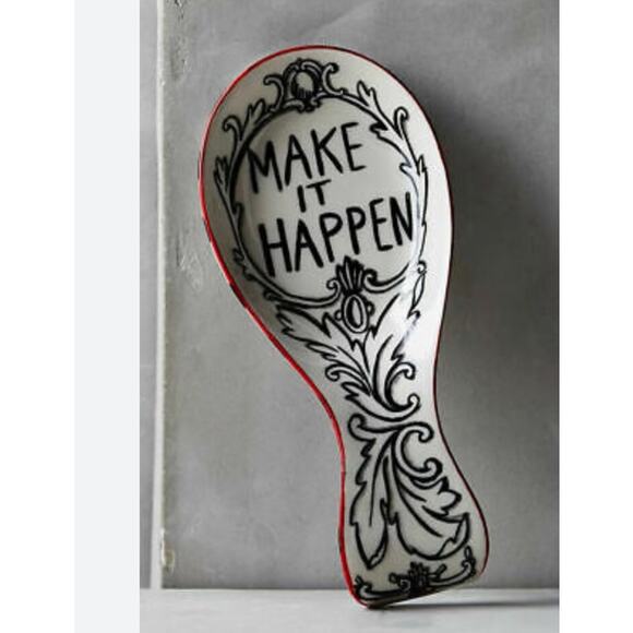Anthropologie Molly Hatch make it happen Spoon Rest - Picture 1 of 4